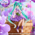 FuRyu Hatsune Miku Flower Fairy Cosmos Purple Color Ver. Noodle Stopper Figure