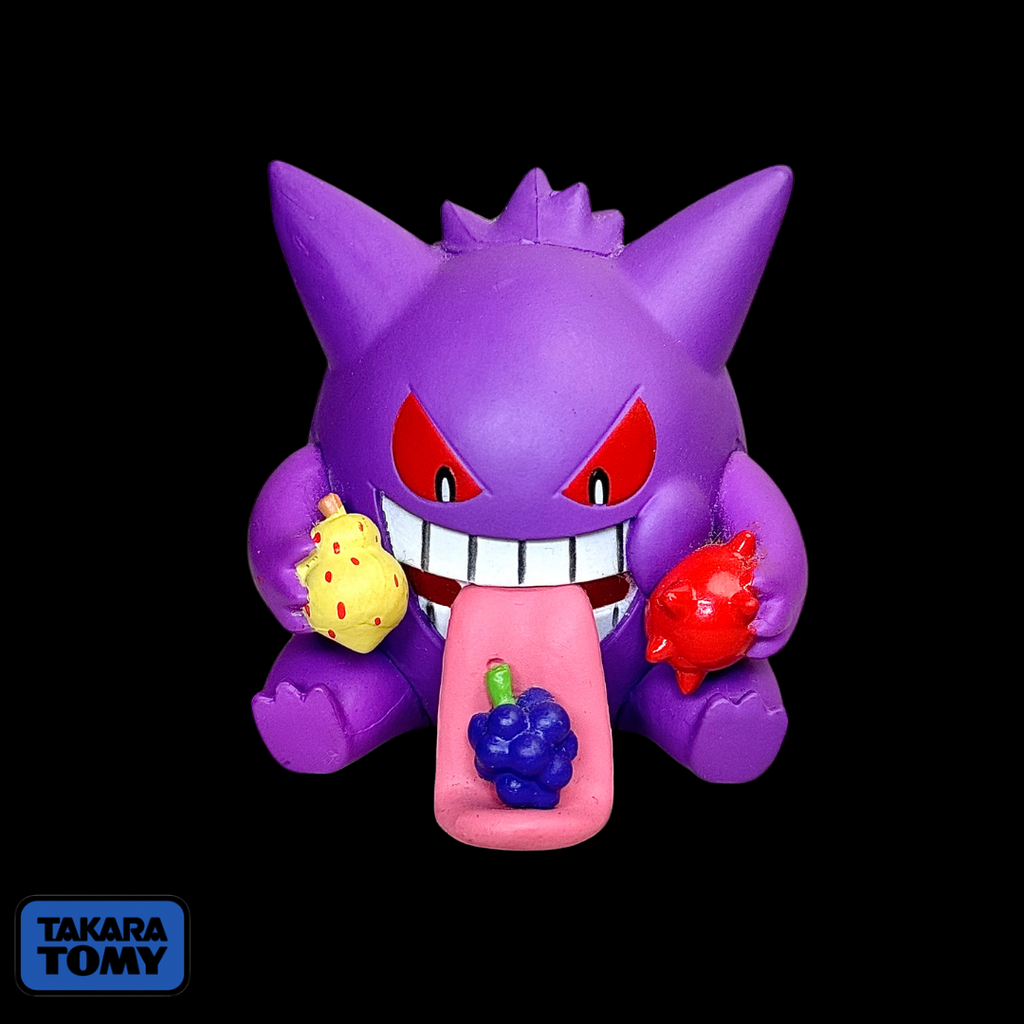 Takara Tomy A.R.T.S Pokémon Manpuku Pakupaku Mascot Okawari! Gengar Figure