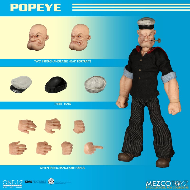 Mezco Toyz One:12 Collective Popeye 1/12 Scale Action Figure