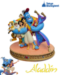Disney Store Japan Exclusive Aladdin Story Collection Limited Edition Figure – Genie, Aladdin, Jasmine, Rajah, Abu & Sultan