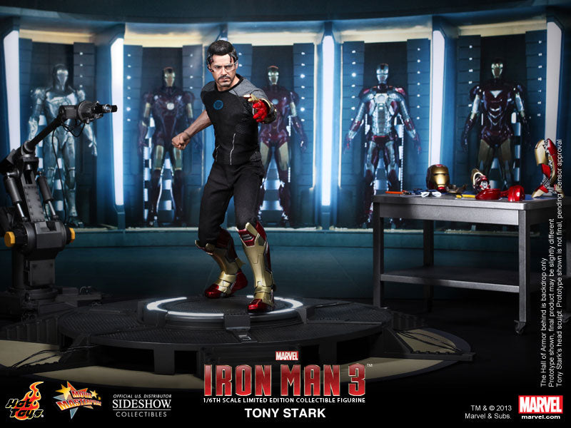 Hot Toys Iron Man 3 Tony Stark (Armor Testing Version) 1/6 Scale Limited Edition Collectible Figure