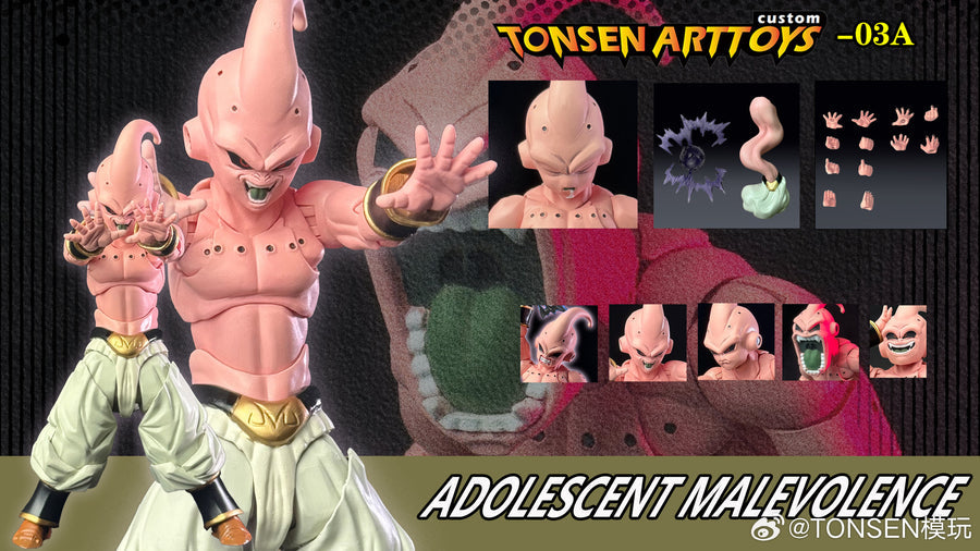 Tonsen ArtToys 03A Adolescent Malevolence Majin Buu Action Figure