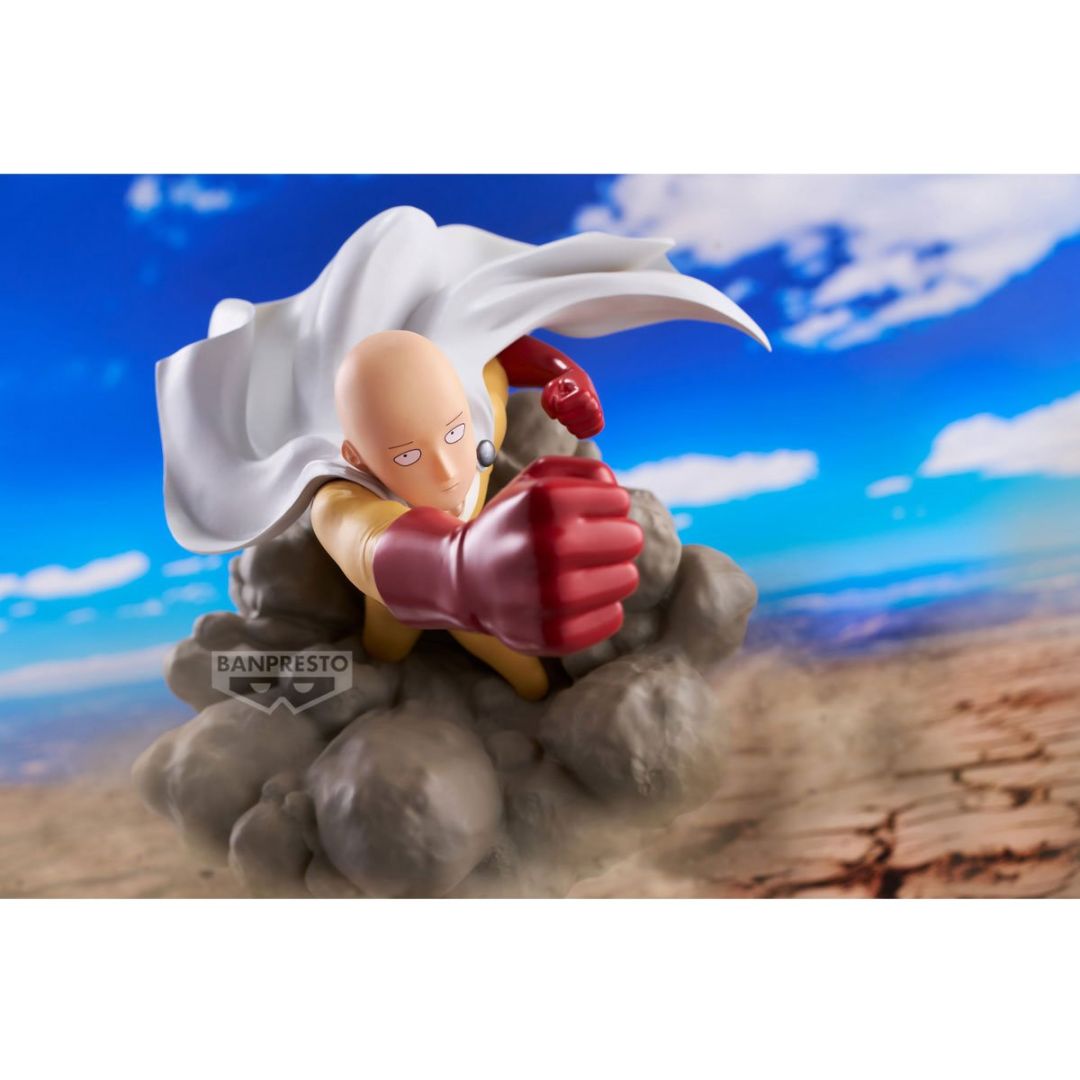 Banpresto One-Punch Man Saitama Diorama Statue – Serious Punch Attack Pose