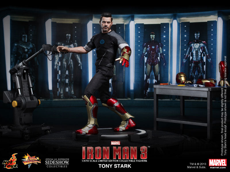 Hot Toys Iron Man 3 Tony Stark (Armor Testing Version) 1/6 Scale Limited Edition Collectible Figure