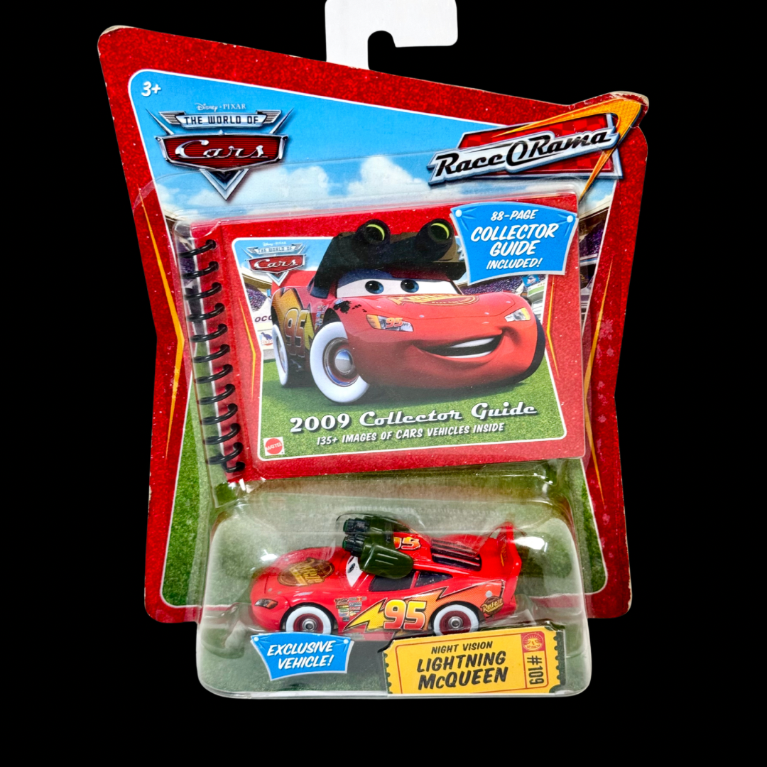 Mattel Disney Pixar Cars Race-O-Rama #109 Night Vision Lightning McQueen – Collector’s Guide Edition