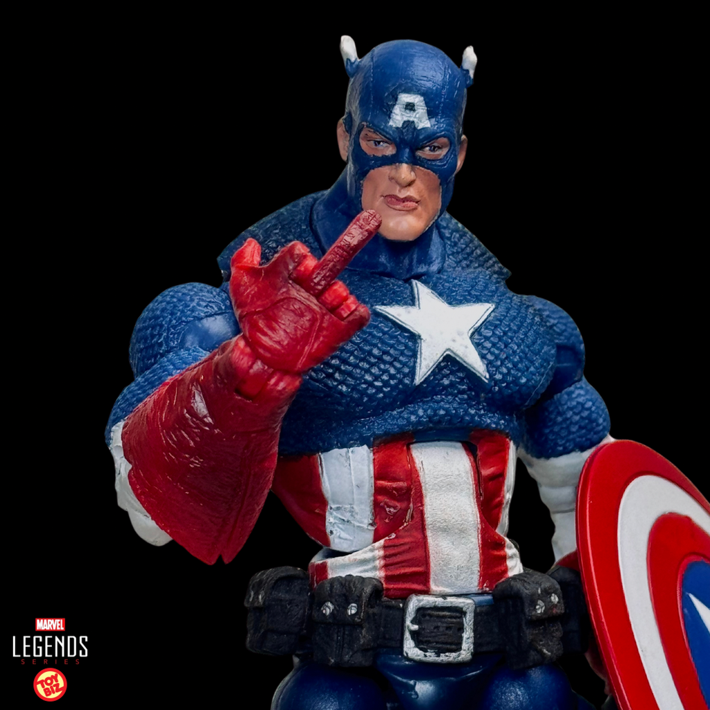 Toy Biz Marvel Legends Face-Off Series Captain America Action Figure – 2006 | Loose / without box