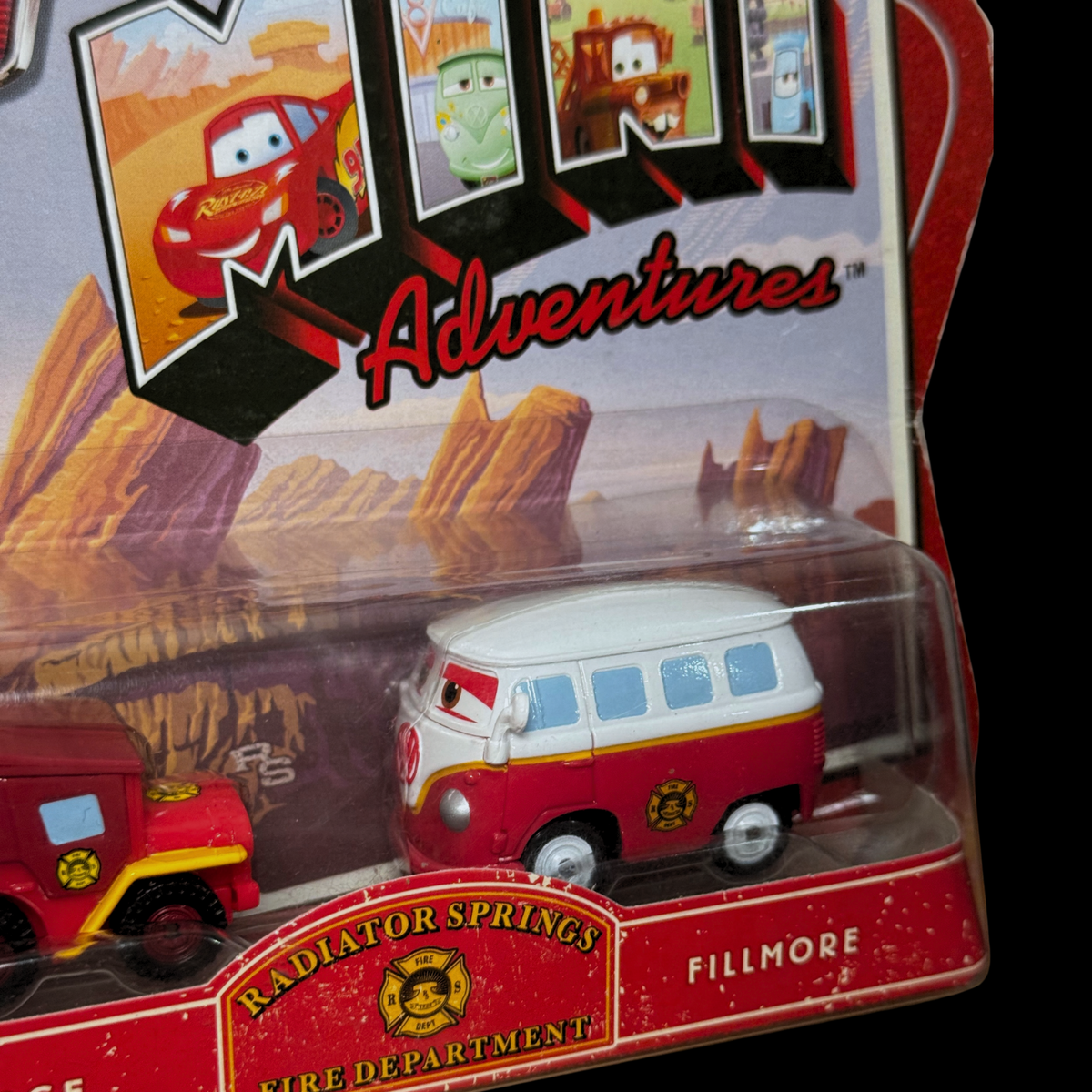 Disney Pixar Cars Mini Adventures Radiator Springs Fire Department Sarge & Fillmore 2-Pack