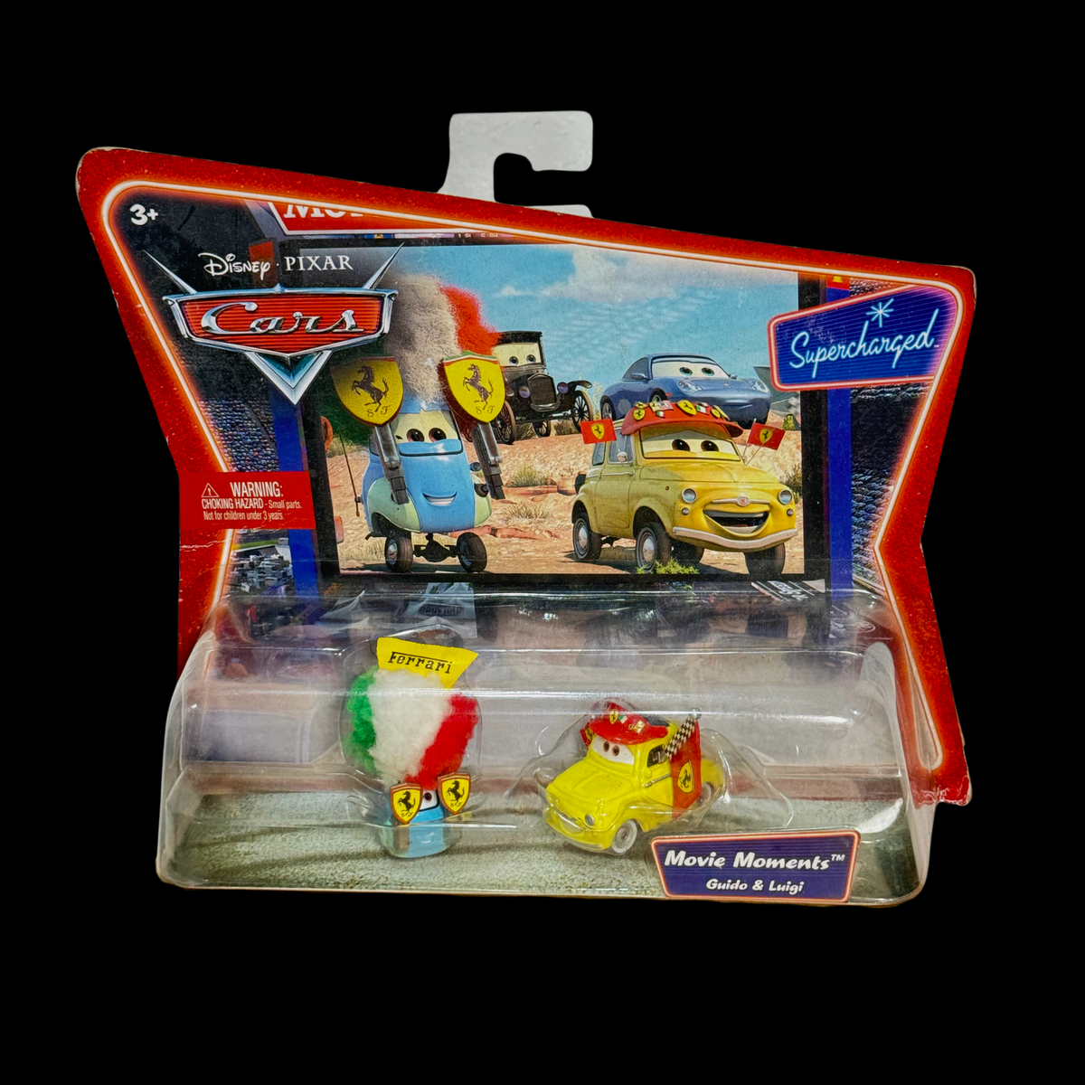 Disney Pixar Cars Supercharged Guido & Luigi Ferrari Fans – Movie Moments