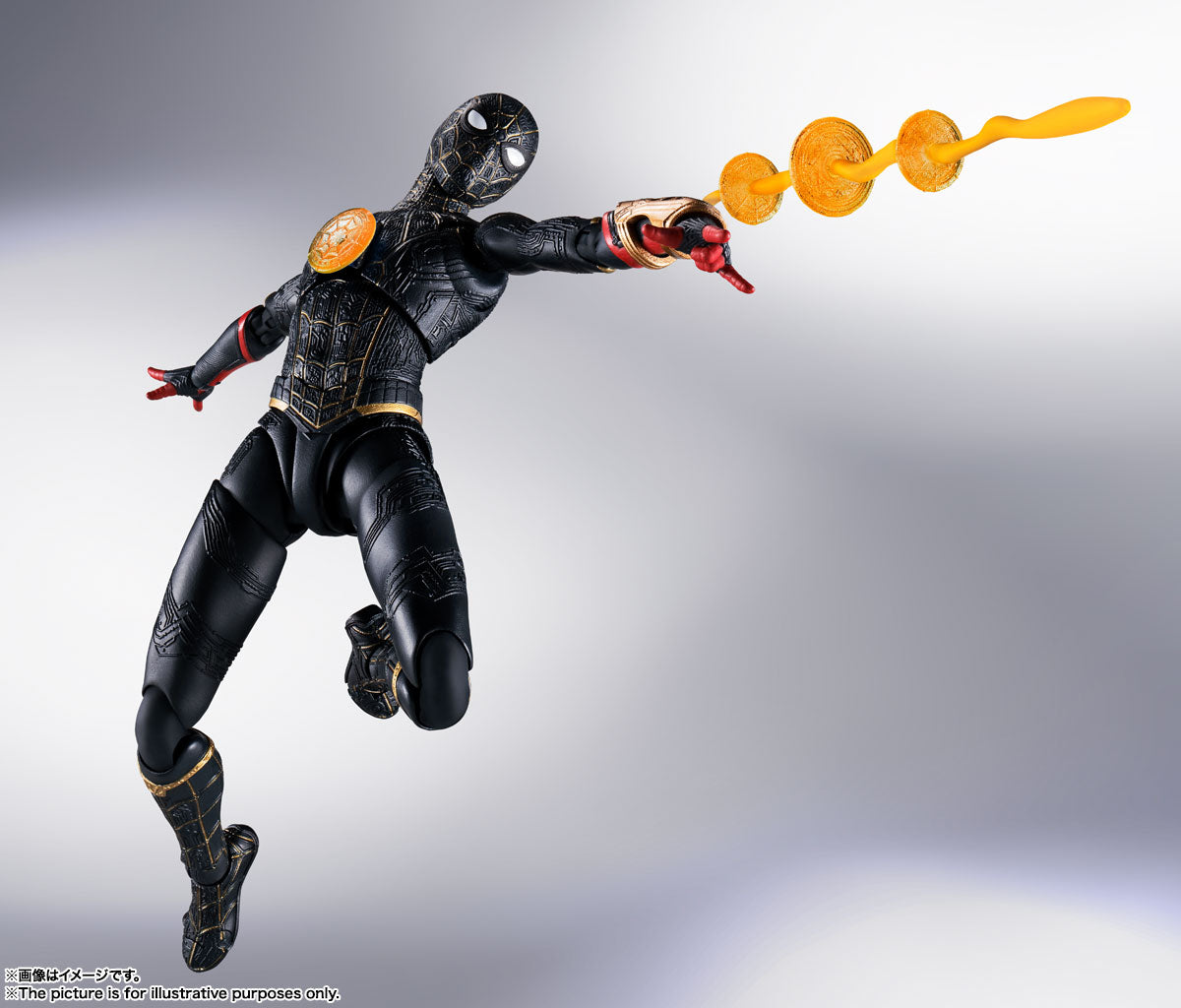 S.H.Figuarts Spider-Man Black & gold Suit – Spider-Man: No Way Home – Bandai Tamashii Nations