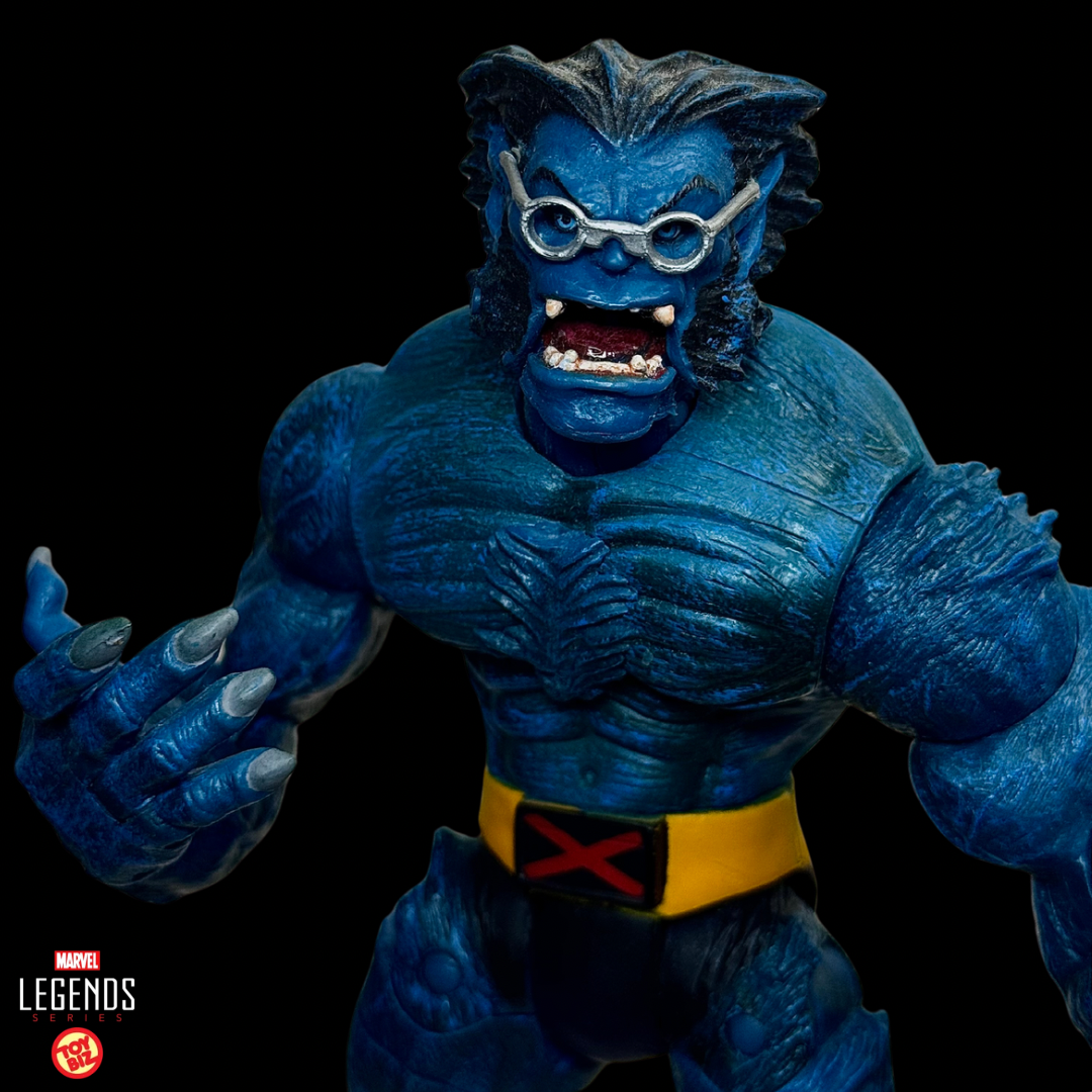 Marvel Legends Toy Biz X-Men Retro Beast Super Poseable Action Figure – 2002 – Loose / Without Box