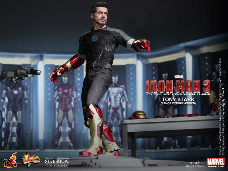 Hot Toys Iron Man 3 Tony Stark (Armor Testing Version) 1/6 Scale Limited Edition Collectible Figure