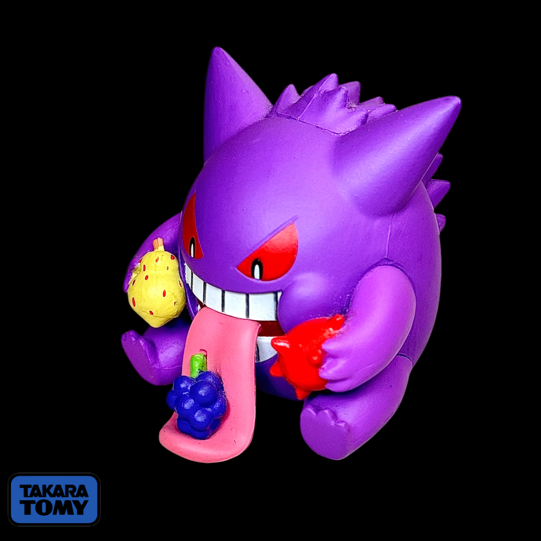 Takara Tomy A.R.T.S Pokémon Manpuku Pakupaku Mascot Okawari! Gengar Figure