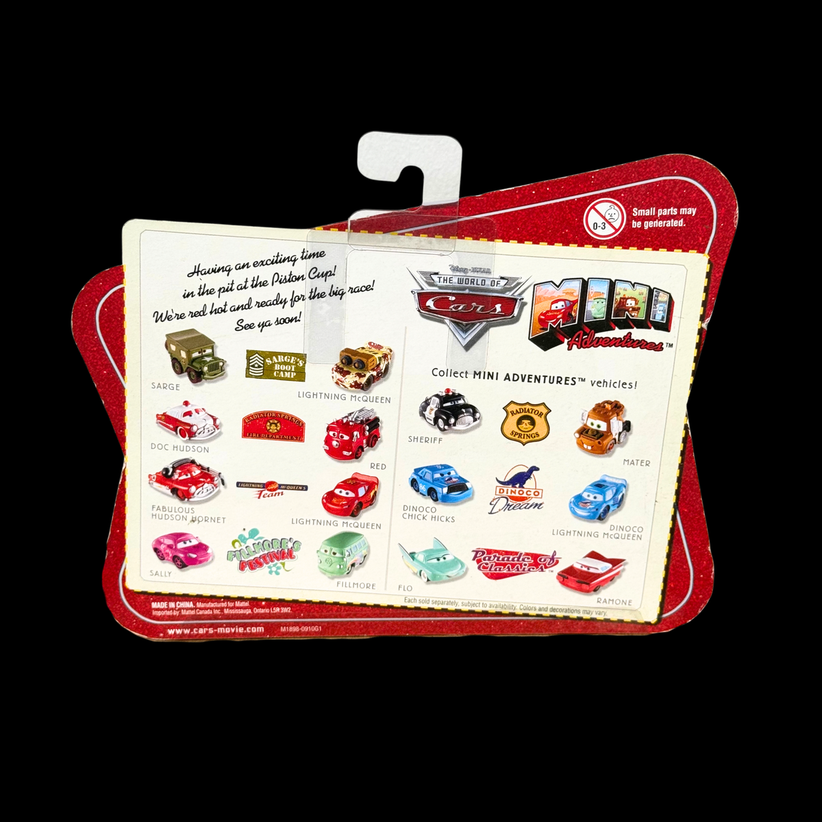 Disney Pixar Cars Mini Adventures – Lightning McQueen’s Team 2-Pack