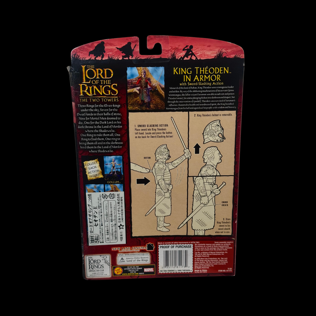 ToyBiz The Lord of the Rings: The Two Towers King Théoden in Armor Action Figure – 2002
