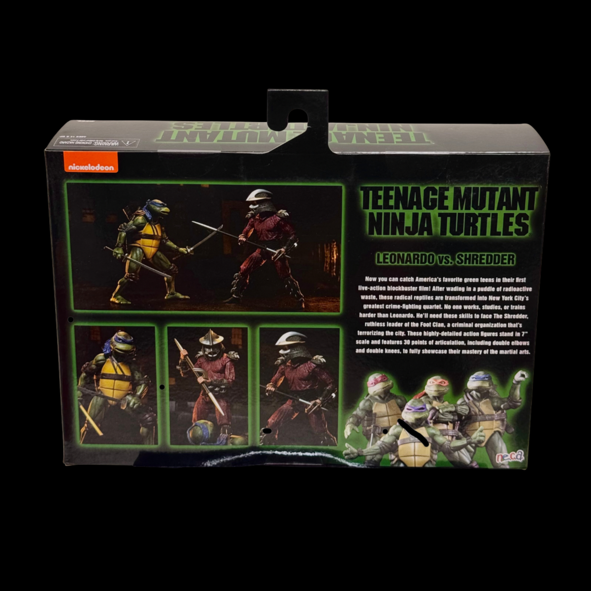 NECA Teenage Mutant Ninja Turtles (1990 Movie) – Rooftop Battle Leonardo vs. Shredder 7” Action Figure 2-Pack Walmart Exclusive