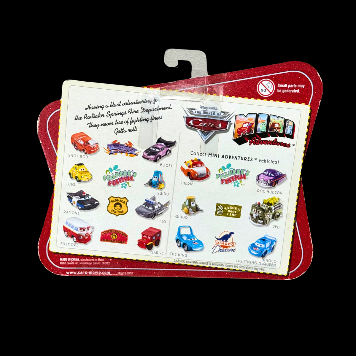 Disney Pixar Cars Mini Adventures Radiator Springs Fire Department Sarge & Fillmore 2-Pack