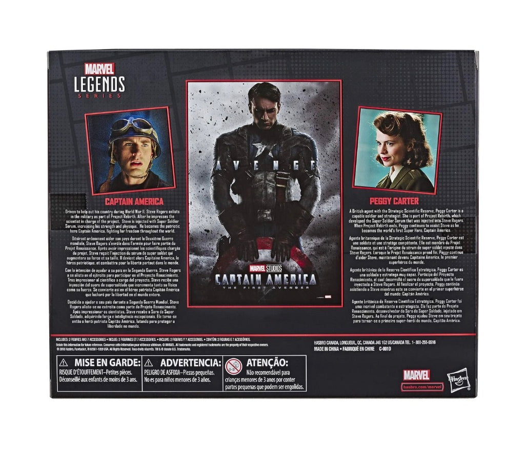 Marvel Legends Series Captain America & Peggy Carter 6-Inch Action Figure 2-Pack – The First Avenger