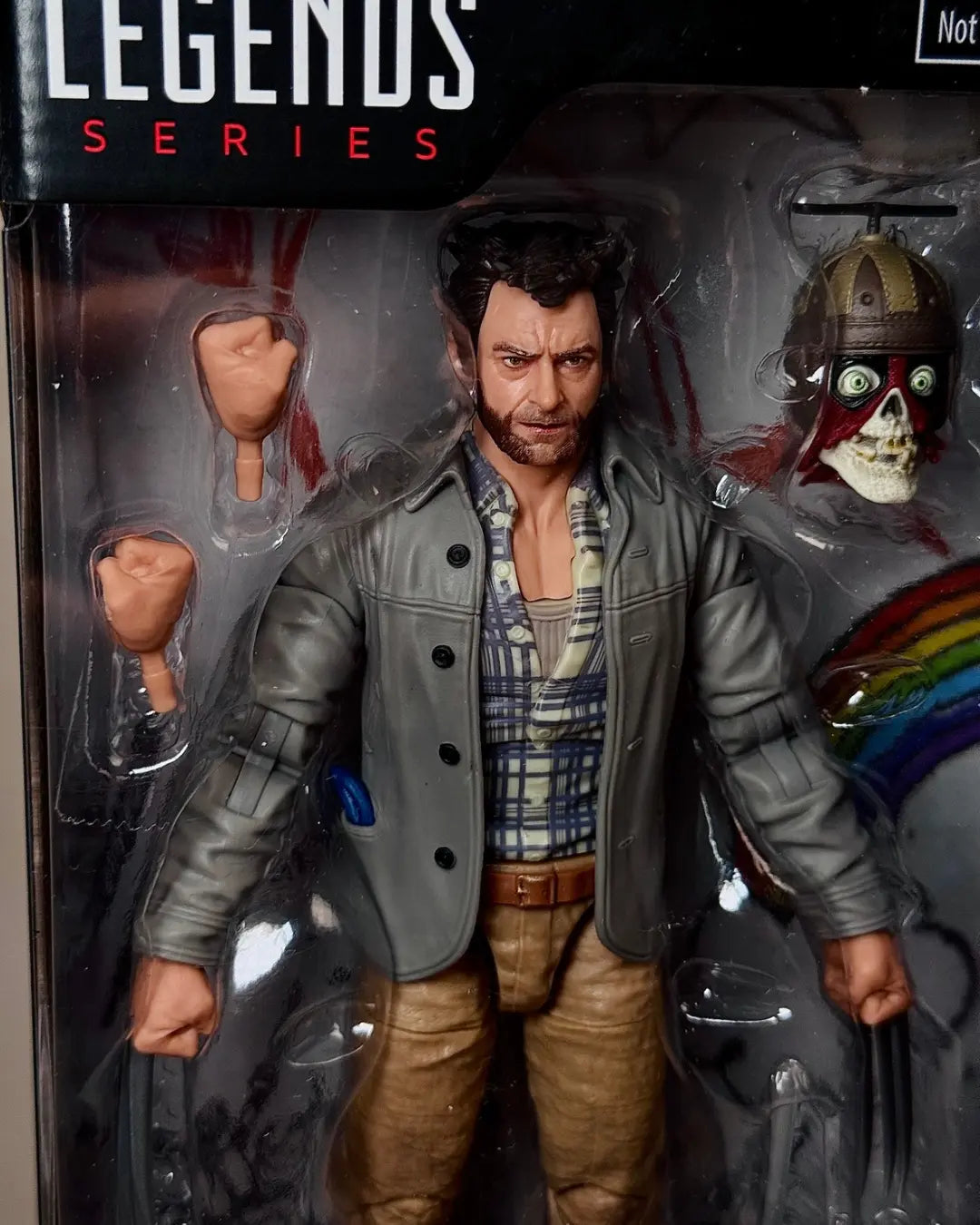 Marvel Legends Headpool with Logan boxed action figure front view