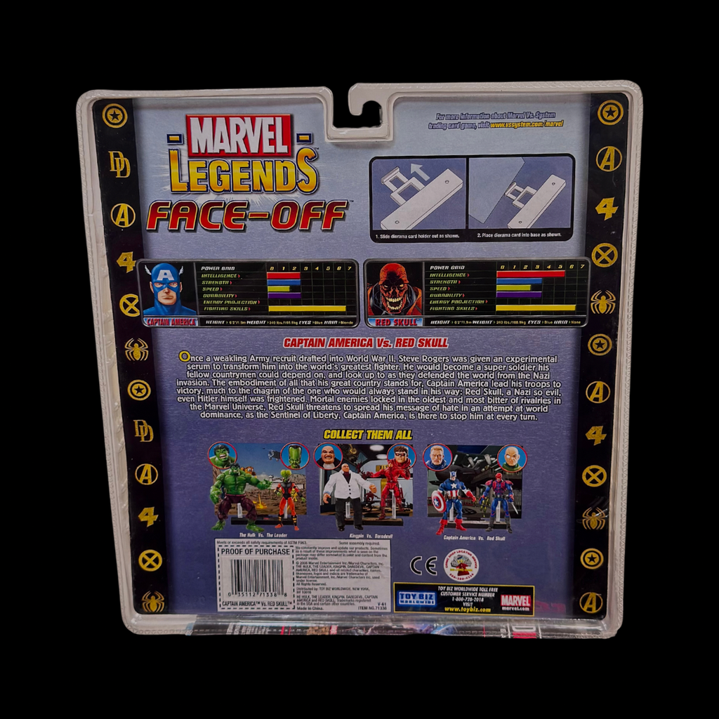 Vintage ToyBiz Marvel Legends&nbsp; Face-Off: Captain America vs. Red Skull
