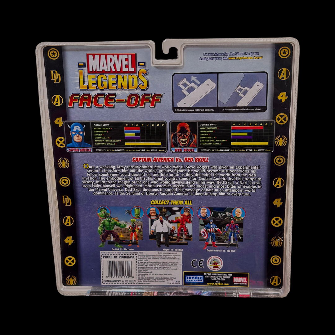 Vintage ToyBiz Marvel Legends&nbsp; Face-Off: Captain America vs. Red Skull