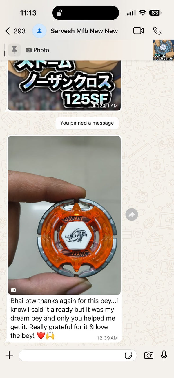 Customer WhatsApp Review from Sarvesh